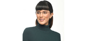 Black Rectangle Rimless Unisex Eyeglasses by Vincent Chase-211520