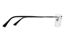 Load image into Gallery viewer, Black Rectangle Rimless Unisex Eyeglasses by Vincent Chase-211520