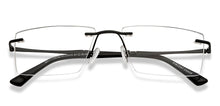 Load image into Gallery viewer, Black Rectangle Rimless Unisex Eyeglasses by Vincent Chase-211520