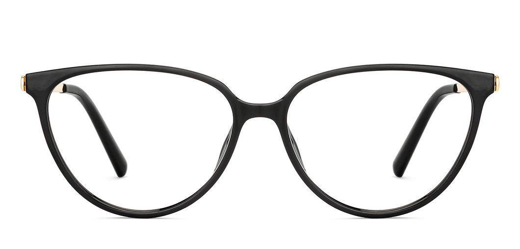 Black Cat Eye Full Rim Women Eyeglasses by Lenskart Air-227179