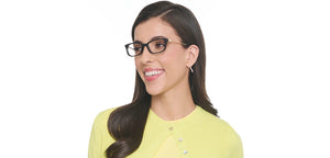 Black Rectangle Full Rim Unisex Eyeglasses by John Jacobs-222477