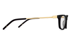 Black Rectangle Full Rim Unisex Eyeglasses by John Jacobs-222477
