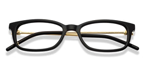 Black Rectangle Full Rim Unisex Eyeglasses by John Jacobs-222477