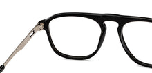 Load image into Gallery viewer, Black Aviator Full Rim Unisex Eyeglasses by John Jacobs-215250