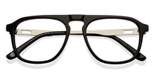 Load image into Gallery viewer, Black Aviator Full Rim Unisex Eyeglasses by John Jacobs-215250