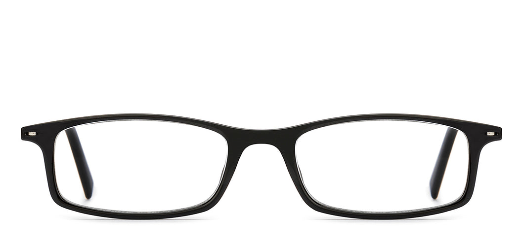Black Rectangle Full Rim Unisex Eyeglasses by Lenskart READERS-209197
