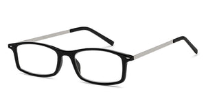 Black Rectangle Full Rim Unisex Eyeglasses by Lenskart READERS-209197