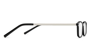 Black Rectangle Full Rim Unisex Eyeglasses by Lenskart READERS-209197