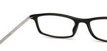 Load image into Gallery viewer, Black Rectangle Full Rim Unisex Eyeglasses by Lenskart READERS-209197