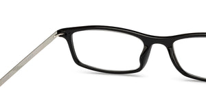Black Rectangle Full Rim Unisex Eyeglasses by Lenskart READERS-209197