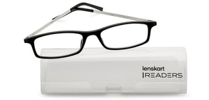 Black Rectangle Full Rim Unisex Eyeglasses by Lenskart READERS-209197