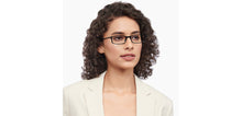Load image into Gallery viewer, Black Rectangle Full Rim Unisex Eyeglasses by Lenskart READERS-209197