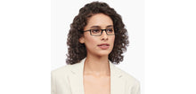 Load image into Gallery viewer, Black Rectangle Full Rim Unisex Eyeglasses by Lenskart READERS-209199