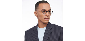 Black Rectangle Full Rim Unisex Eyeglasses by Lenskart READERS-209197