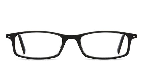 Black Rectangle Full Rim Unisex Eyeglasses by Lenskart READERS-209199