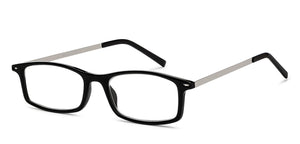 Black Rectangle Full Rim Unisex Eyeglasses by Lenskart READERS-209199