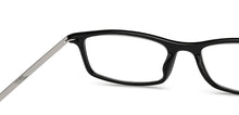 Load image into Gallery viewer, Black Rectangle Full Rim Unisex Eyeglasses by Lenskart READERS-209199