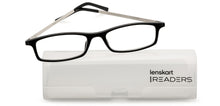 Load image into Gallery viewer, Black Rectangle Full Rim Unisex Eyeglasses by Lenskart READERS-209199