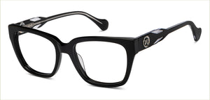 Black Square Full Rim Unisex Eyeglasses by John Jacobs-216844