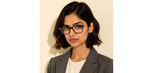 Black Cat Eye Full Rim Women Eyeglasses by John Jacobs-229383
