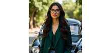 Load image into Gallery viewer, Black Cat Eye Full Rim Women Eyeglasses by John Jacobs-229383