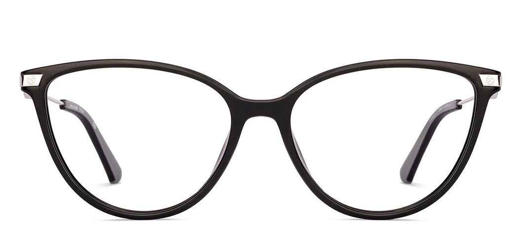 Black Cat Eye Full Rim Women Eyeglasses by John Jacobs-229383