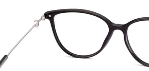 Black Cat Eye Full Rim Women Eyeglasses by John Jacobs-229383
