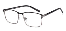 Load image into Gallery viewer, Gunmetal Rectangle Full Rim Unisex Eyeglasses by Vincent Chase-222001