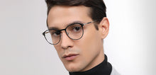 Load image into Gallery viewer, Gunmetal Round Full Rim Unisex Eyeglasses by John Jacobs-223230