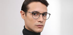 Gunmetal Round Full Rim Unisex Eyeglasses by John Jacobs-223230