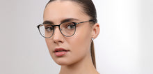 Load image into Gallery viewer, Gunmetal Round Full Rim Unisex Eyeglasses by John Jacobs-223230