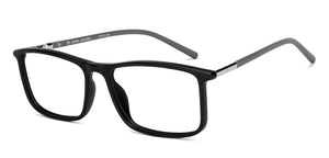 Black Rectangle Full Rim Unisex Eyeglasses by John Jacobs-217997