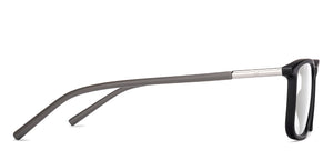 Black Rectangle Full Rim Unisex Eyeglasses by John Jacobs-217997