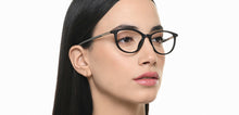 Load image into Gallery viewer, Black Rectangle Full Rim Unisex Eyeglasses by John Jacobs-218931