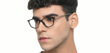 Load image into Gallery viewer, Black Rectangle Full Rim Unisex Eyeglasses by John Jacobs-218931