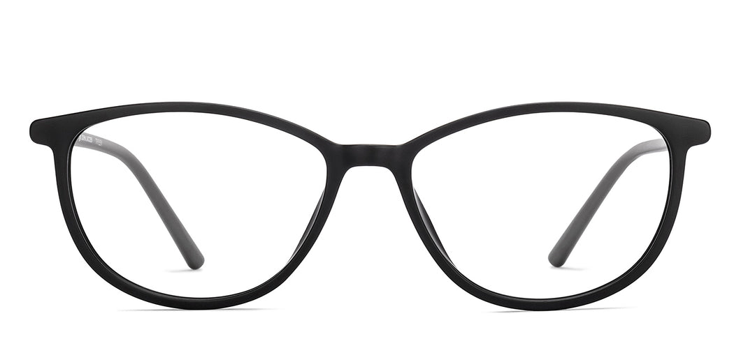 Black Rectangle Full Rim Unisex Eyeglasses by John Jacobs-218931