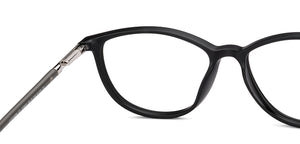 Black Rectangle Full Rim Unisex Eyeglasses by John Jacobs-218931