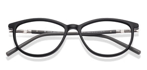 Black Rectangle Full Rim Unisex Eyeglasses by John Jacobs-218931