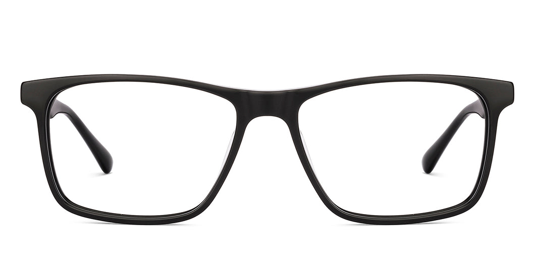 Black Square Full Rim Men Eyeglasses by Lenskart-232218