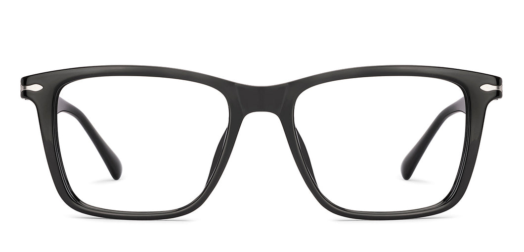Black Square Full Rim Men Eyeglasses by Lenskart-232220