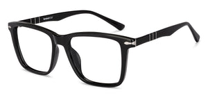 Black Square Full Rim Men Eyeglasses by Lenskart-232220