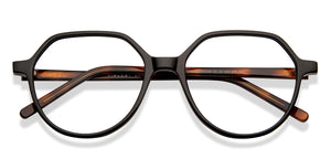 Black Geometric Full Rim Unisex Eyeglasses by Vincent Chase Online-210546