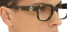 Load image into Gallery viewer, Tortoise Rectangle Full Rim Unisex Eyeglasses by John Jacobs-216856