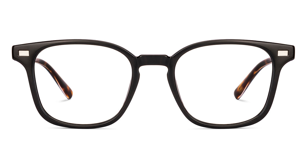 Black Square Full Rim Unisex Eyeglasses by Vincent Chase-233701