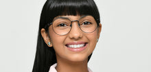 Load image into Gallery viewer, Black Geometric Full Rim Kids Eyeglasses by Hooper-223267