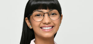 Black Geometric Full Rim Kids Eyeglasses by Hooper-223267
