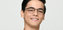 Load image into Gallery viewer, Black Geometric Full Rim Kids Eyeglasses by Hooper-223267