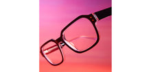Load image into Gallery viewer, Black Geometric Full Rim Unisex Eyeglasses by Vincent Chase-217689