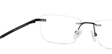 Load image into Gallery viewer, Black Rectangle Rimless Unisex Eyeglasses by Vincent Chase Online-209024