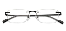 Load image into Gallery viewer, Black Rectangle Rimless Unisex Eyeglasses by Vincent Chase Online-209024